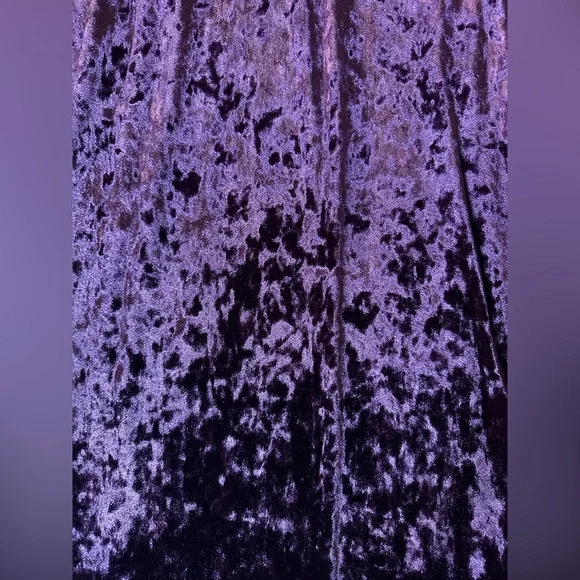 Velvet Burgundy Slit Maxi Dress - Picture 9 of 11